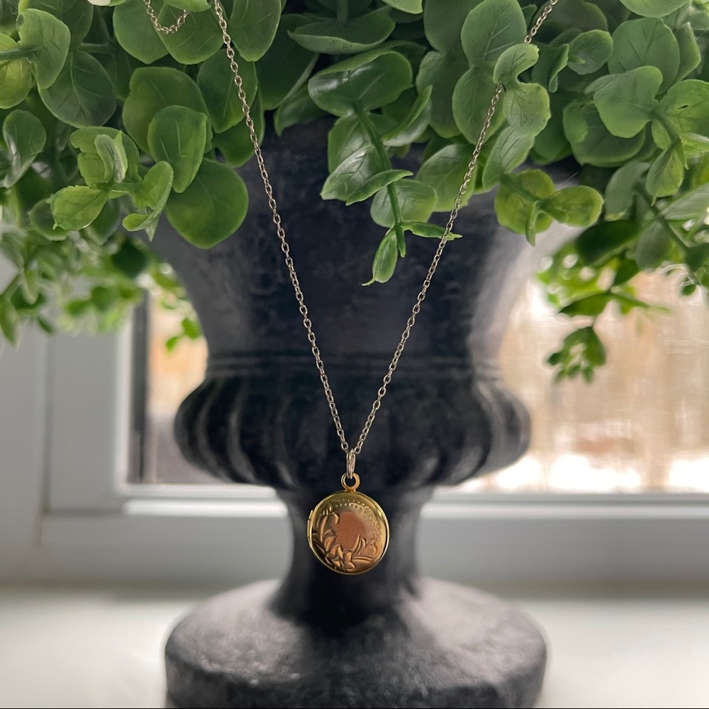 Gold Locket Necklace